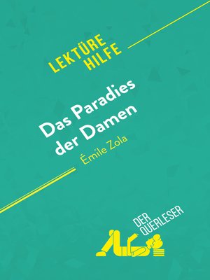 cover image of Das Paradies der Damen von Émile Zola (Lektürehilfe)